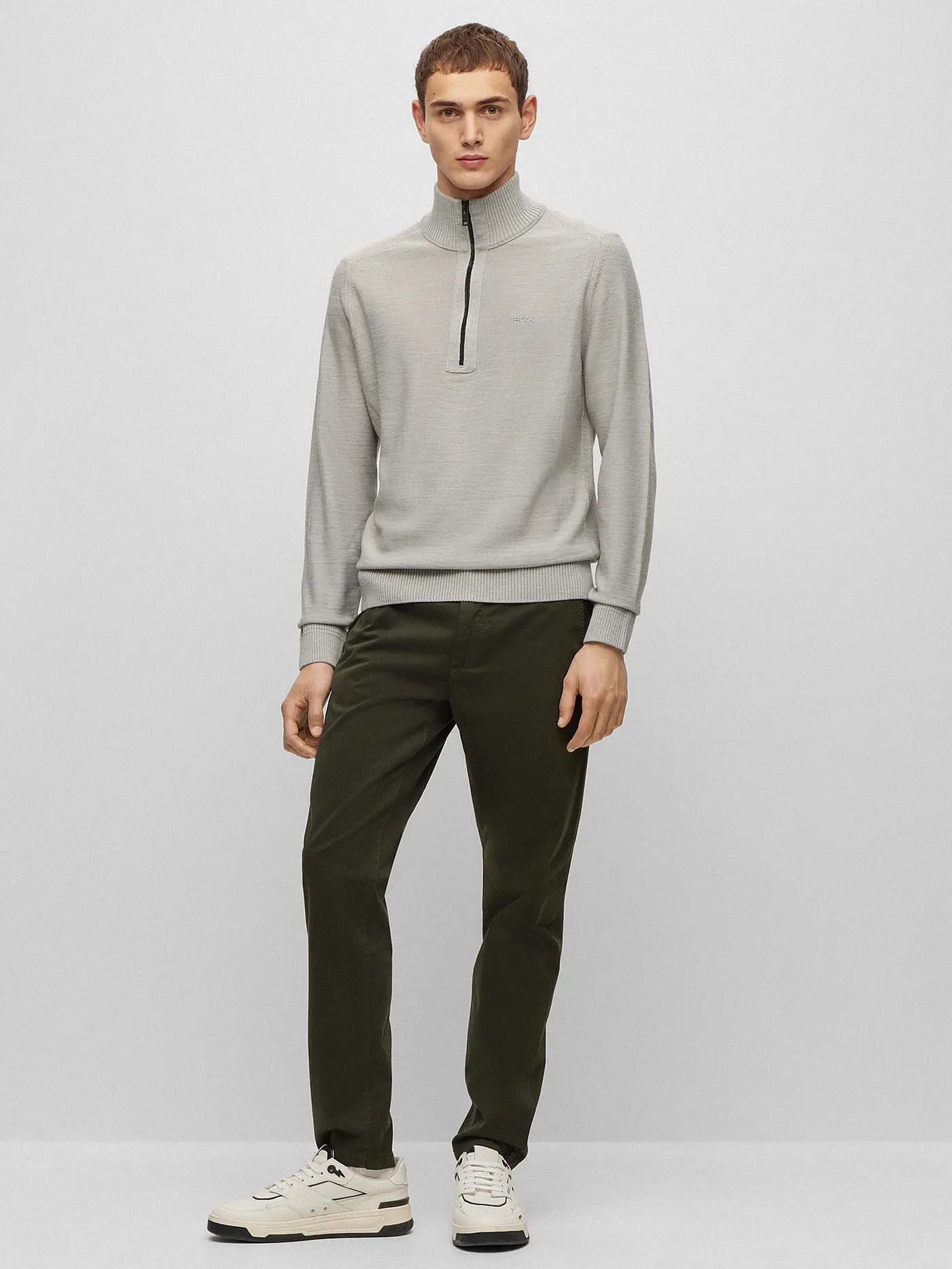 BOSS | Chino Tapered Fit SCHINO TABER-1 | grün